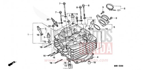 CULASSE NX650W de 1998